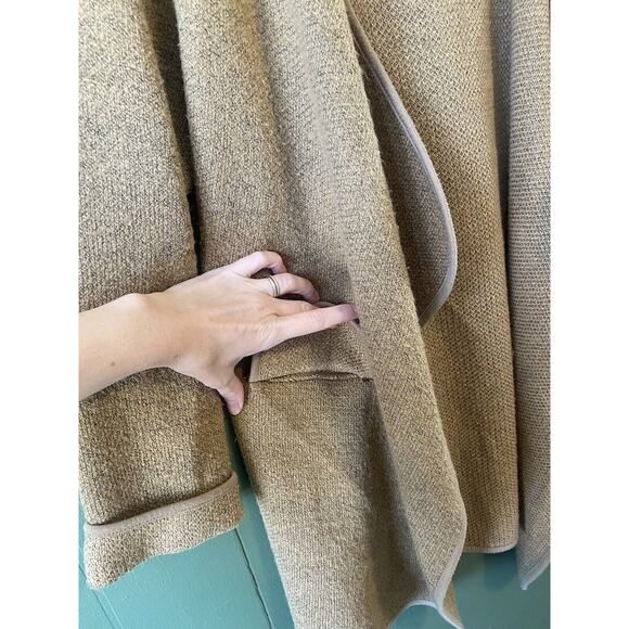 GOODNIGHT MACAROON Womens  OS Knit Sweater Open Cardigan Brown Church Office - Picture 12 of 14